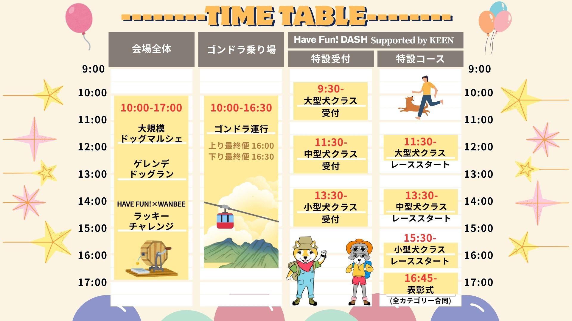 タイムテーブル
